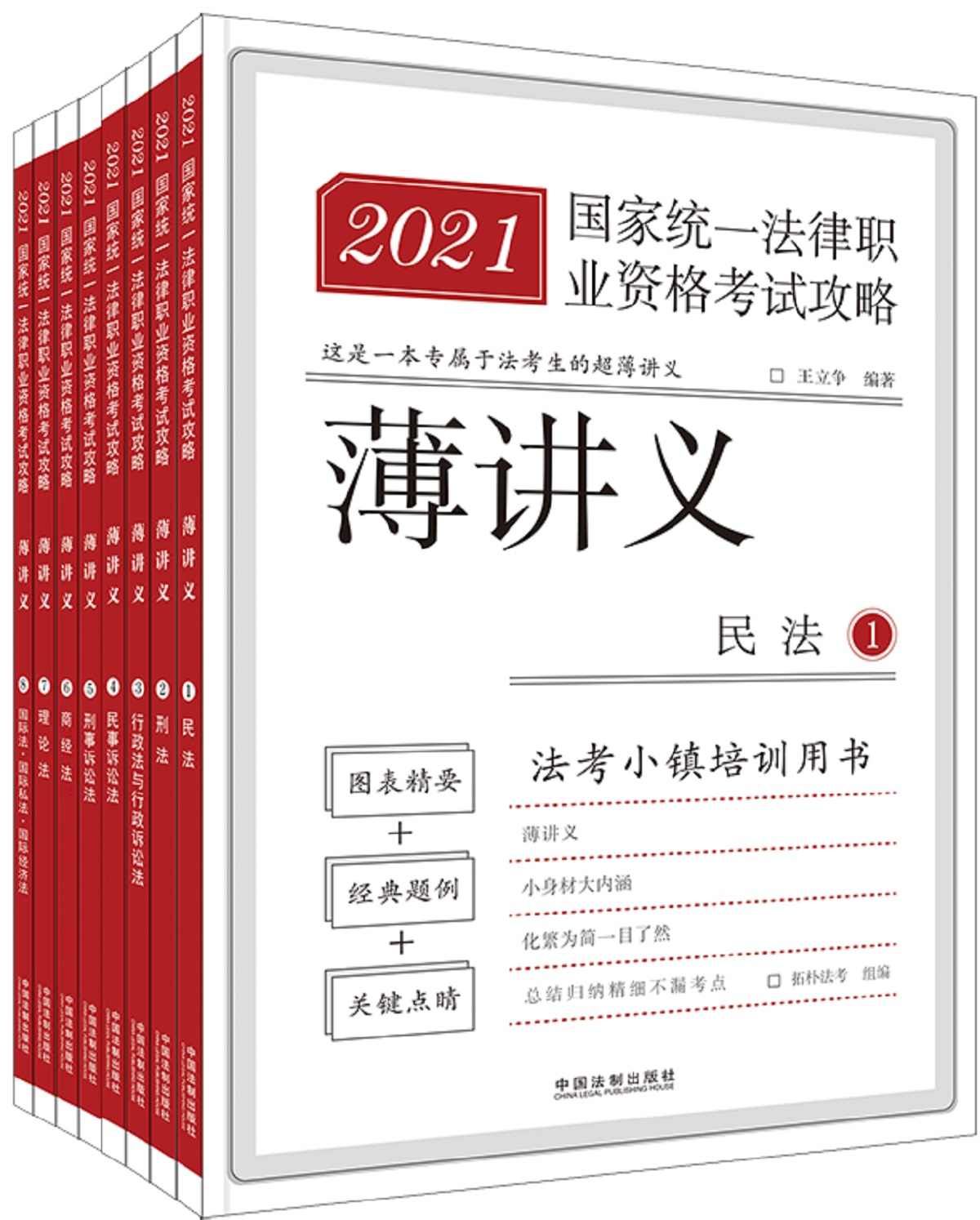 《2021国家统一法律职业资格考试攻略·薄讲义（全8册）》拓朴法考